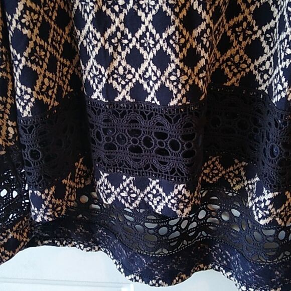 Loft Sleeveless Asymmetrical Cotton & Lace Women's M Top - Picture 3 of 7